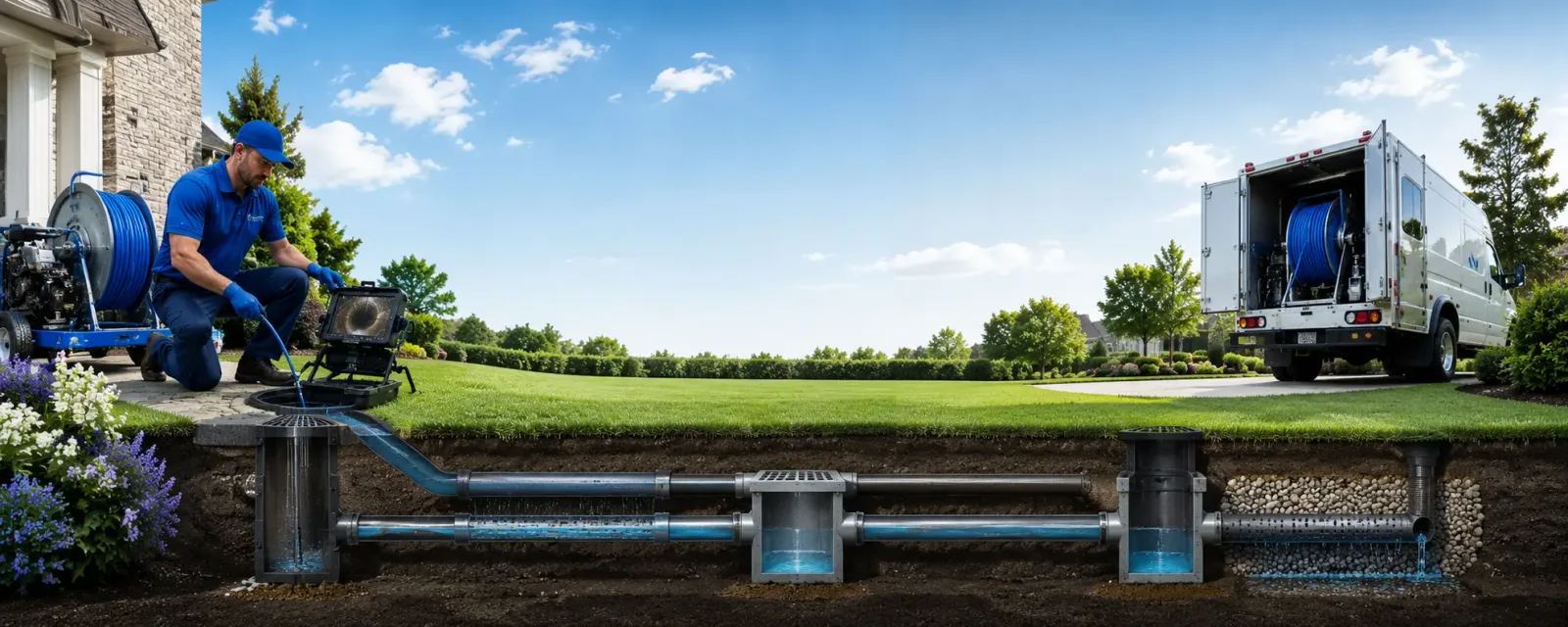 Outdoor drain cleaning information for Caney, OK